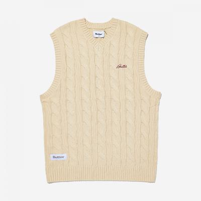 Butter Goods Kabelstrikket Vest Kabelstrikket Vest