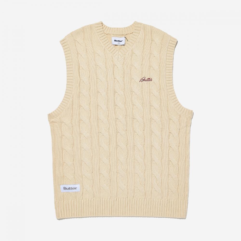 

Butter Goods Cable Knit Vest Cable Knit Vest XL