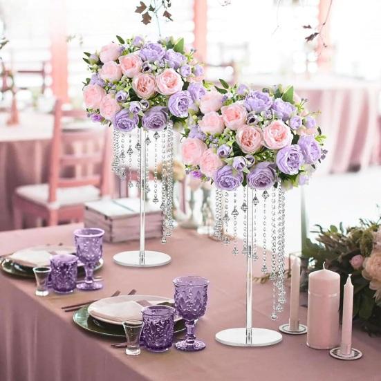 5-Head Artificial Peony Bouquet with Buds Realistic Faux Silk Peony Flower with Stem for Wedding Bridal Bouquet Floral Arrangement Table Centerpiece