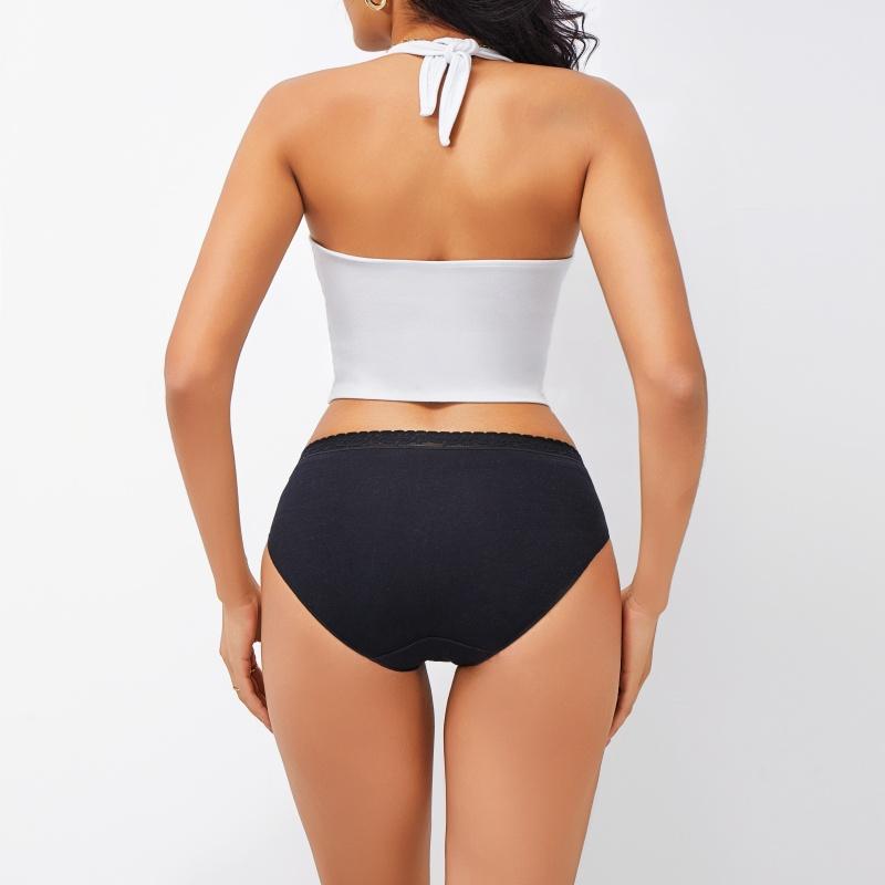 3Pcs Women Cotton Lingerie Sexy Soft Fashion Panties Femme Buckle Design Underwear Pantys Underpant Lingerie Lace Intimates S-XL