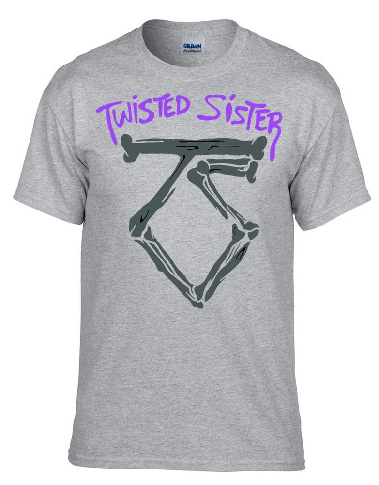 Twisted Sister Rock Band Rock Music legends Grey TShirt 522Grey 2XL