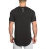 GYM Summer T Shirt Mens Cotton Slim Fit Short Sleeve Gym Tee Hip Hop Streetwear Sports Top