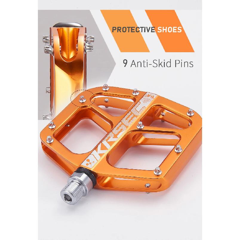 Bike Pedals Mountain Bike Pedal 9/16 Inch Lightweight Bicycle Platform Flat Pedal for BMX MTB Adult Road Bi