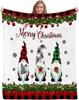African American Black Santa Claus Throw Blanket, Christmas Snowflake Xmas Gifts Winter Holiday, Soft Plush Flannel Fleece for