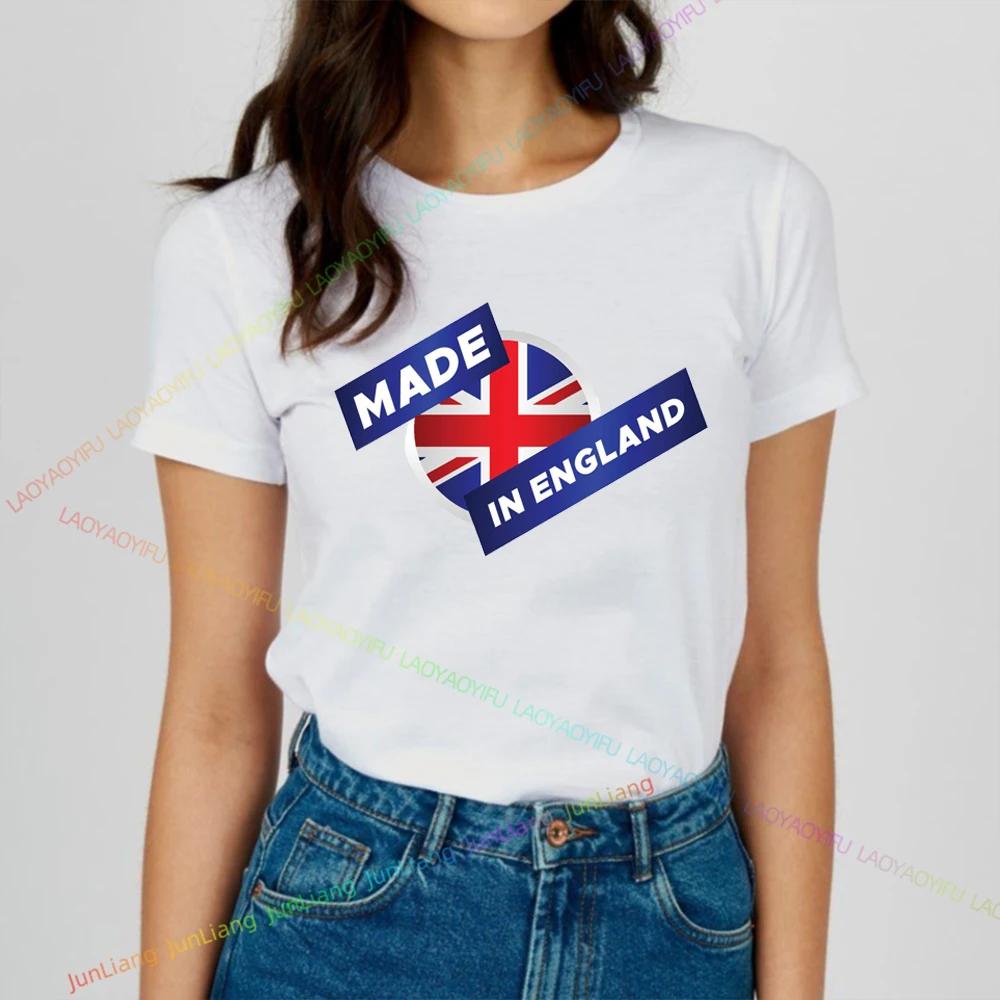 2024 Summer New Funny Shirt England Flag Badge Unisex Patriotism Graphic T Shirts Womens Tshirts Men Tshirt Short Sleeve Tee