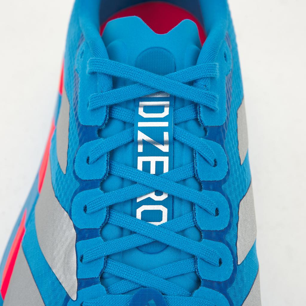 adidas Adizero Evo SL Solar Blue Herren Sneaker Silber-Metallic Lucid-Rot JR2023