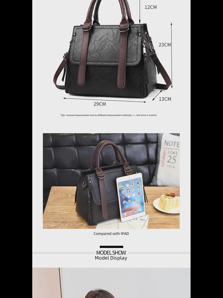 Large Capacity Women's 2021 Korean Style Shoulder Messenger Handbag