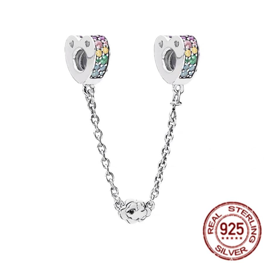 Niedriger Preis Familie Baum Herz & Schmetterling Sicherheit Kette Charms S925 Sterling Silber