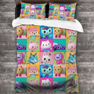 G-Gabby's Dollhouse Bedding Set 3D Print Anime Bed Set Aldult Kid Bedroom Duvetcover Sets Single Twin Full Queen King Size