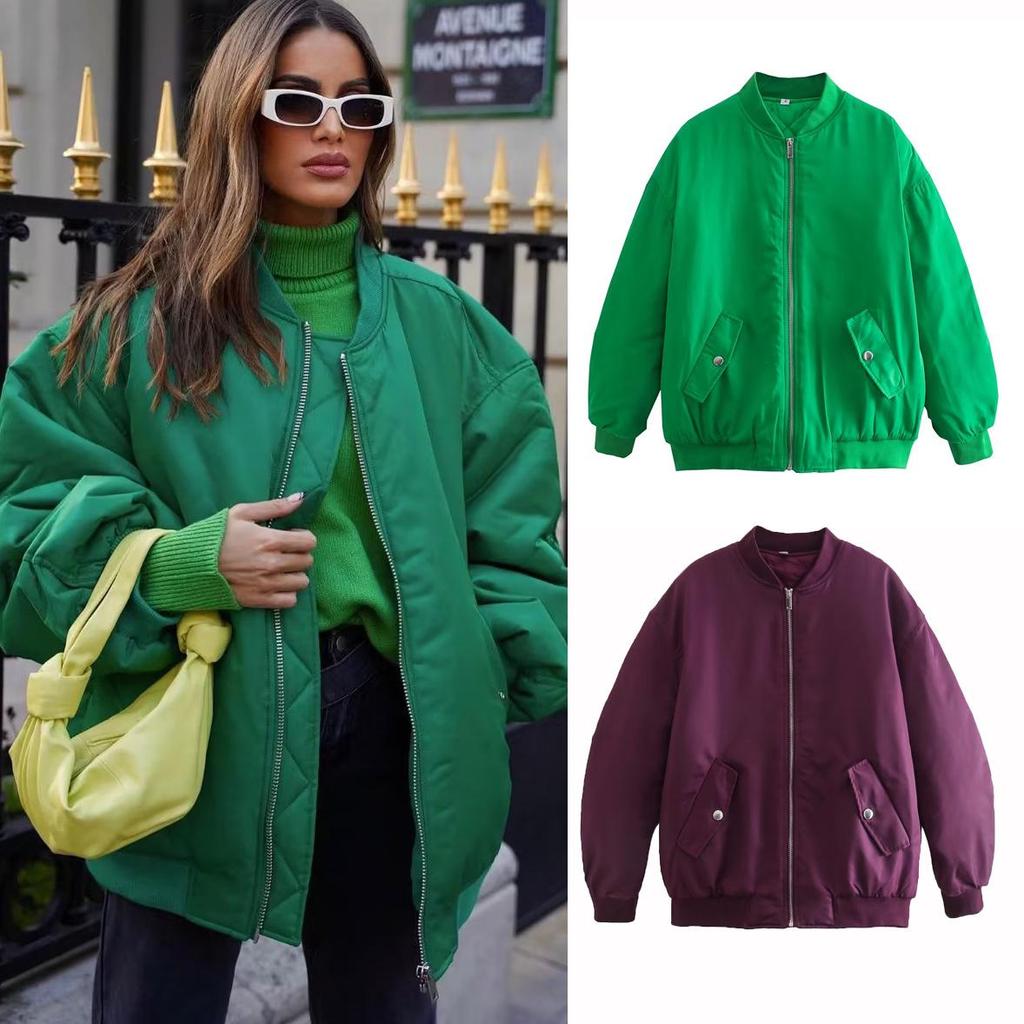 New 2024 Unisex 9-Color Jacket - Women's Autumn/Winter Cotton Coat A19518