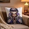 Anime GGachiakuta Pillow Case Soft Plush Cushion Cover Double Print and Invisible Zipper for Sofa Home Car Use