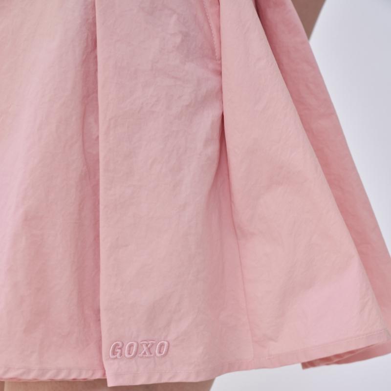 Goxo Woven Ball Pocket Skirt PInk FallIng In Golf