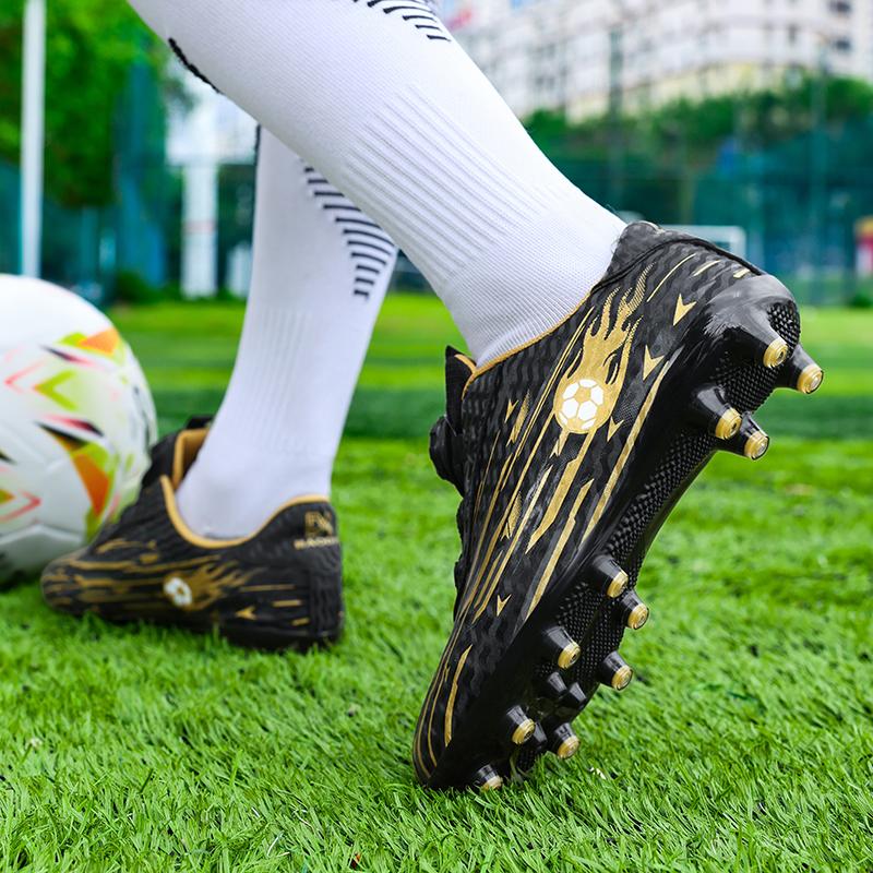 2026 Kids Soccer Football Boots FG Cleats Unisex School Training Non-Slip Breathable Outdoor Athletic Shoes for Boys Girls