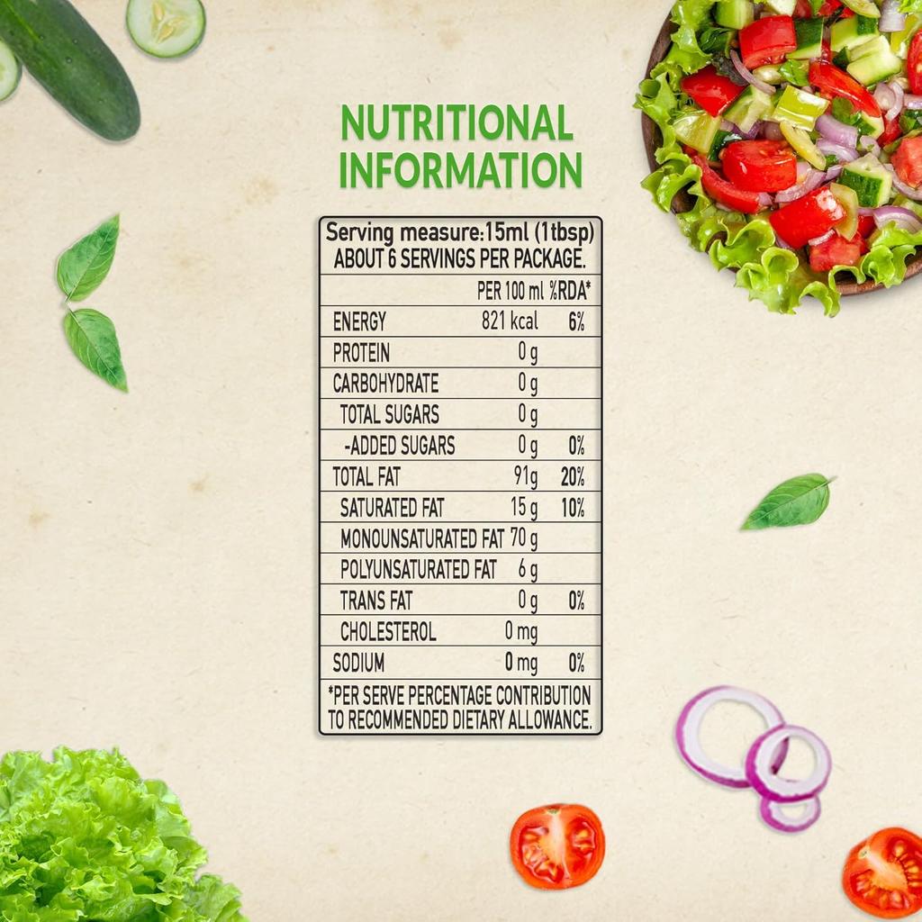 Fígaro Extra Virgin Olive Oil 100 ml Pack of 1 For Cooking Salad Dressings Dips & Marinades