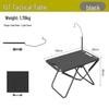 Tactical Folding Outdoor Table: Portable Multifunctional Camping, Picnic, and Tea Table