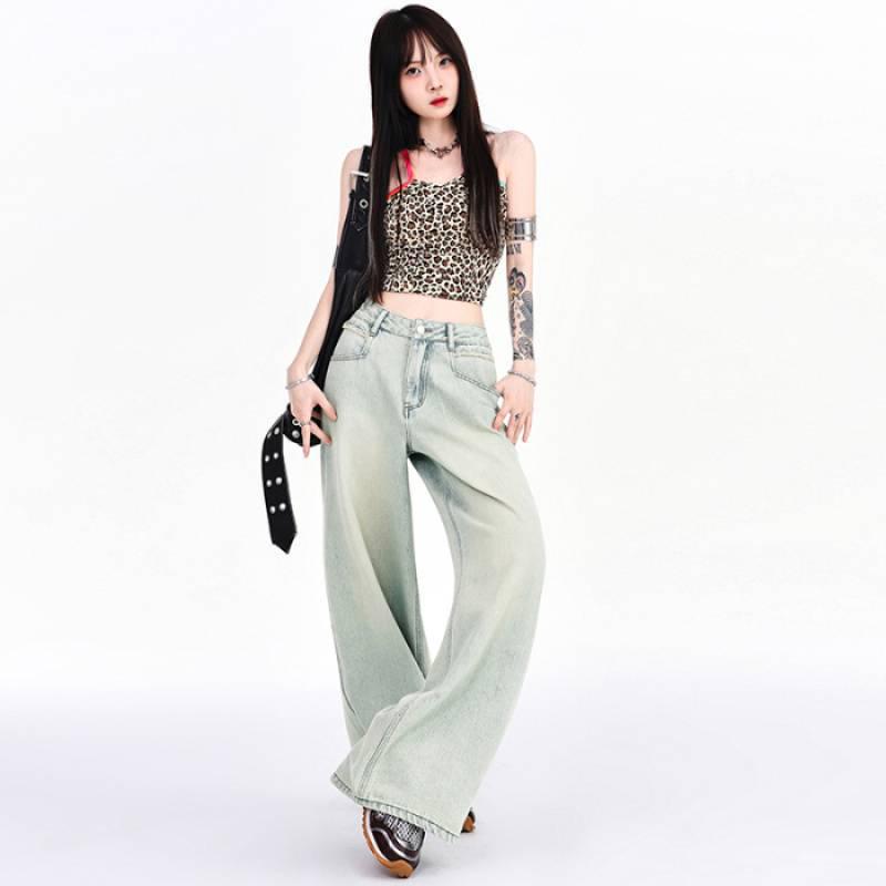 Women s High Waist Light Wash Wide Leg Jeans XS