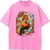 Agatsuma Zenitsu Graphic Washed T-shirt Demon Slayer Anime Clothing Men Women Cotton Tshirts Oversized Retro T Shirt Male Tops