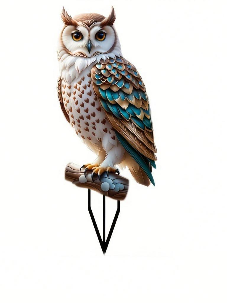 1pcs Falcon and Owl Garden Stakes - Realistic Outdoor Decoration, Suitable for Courtyard Decoration and Farm Decoration