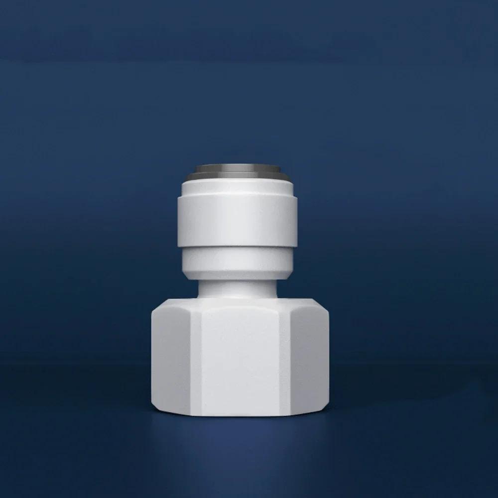 Fit 6.35mm Tube X Male Female Thread 1/2" BSP POM Quick Fitting Connector For Aquarium RO Water Filter Reverse Osmosis System