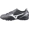 Potrero Wide Jr. Round Toe Lace-Up Non-Slip Shock Absorbing Durable Low-Top Kids Soccer Shoes Kids Soccer Shoes Black White P1GE189301