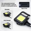 Mini LED Portable Keychain Flashlight Multifunction COB Work Light USB Rechargeable Strong Magnet Outdoor Camping Lantern