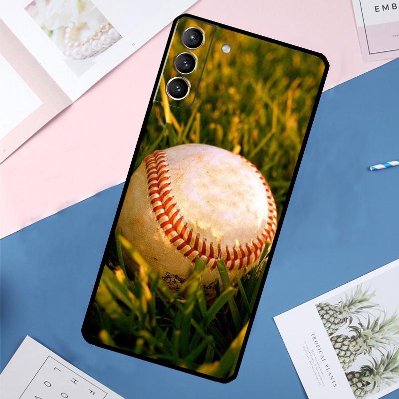 Baseball Case For Samsung Galaxy S25 Ultra S21 S22 S23 S24 Ultra S9 S10 Plus S20 FE S25 FE Back Cover