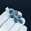 Ciondolo con Gemma Indicolite Argento Sterling 925 - Design Fatto a Mano, Gioiello da Indossare Tutti i Giorni, Ciondolo Unico in Indicolite Regalo per Matrimonio