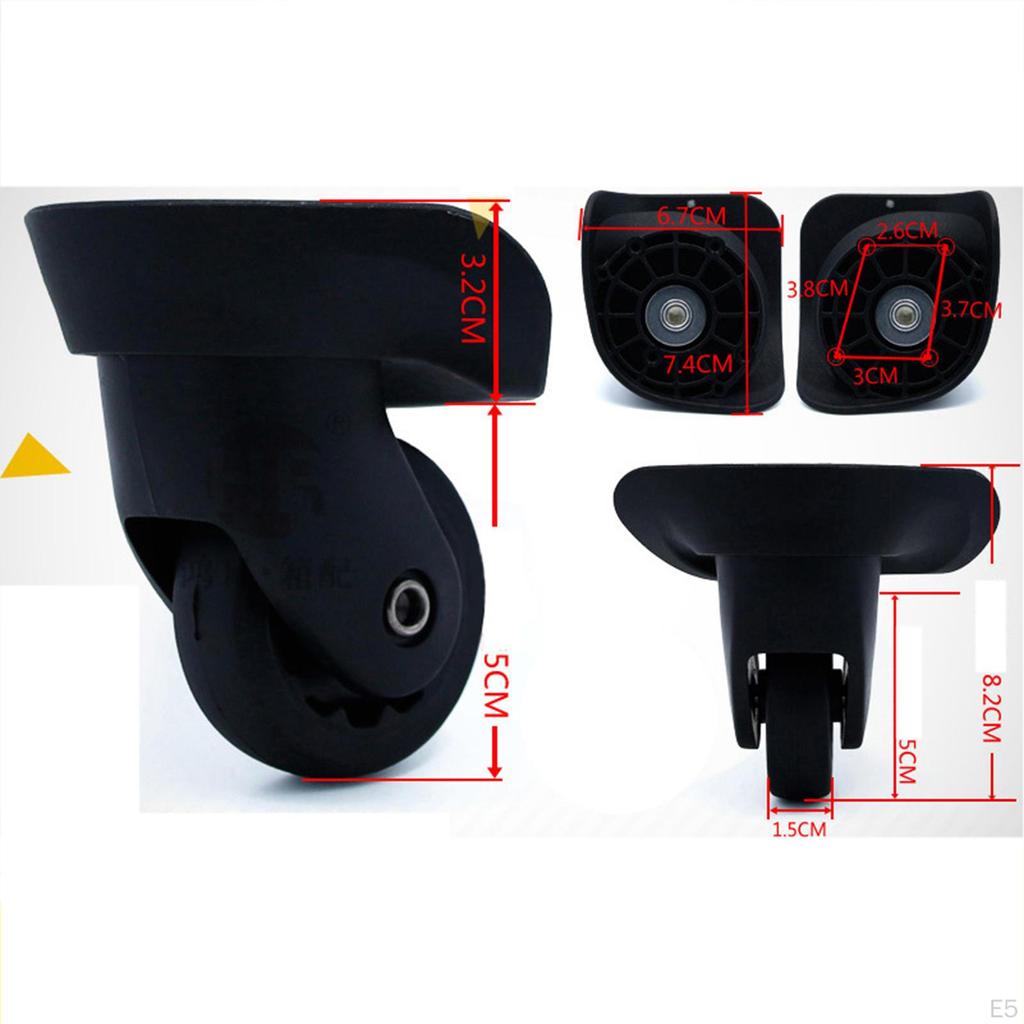 A35 Gepäckrad Ersatz Universal Langlebig Verschleißfest Koffer Räder Schwenkräder für