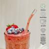 1set Heat Resistant Glass Straws with Brush - Set of 5 - Reusable and Washable,Perfect for Smoothies, Milkshakes, Tea, Juice