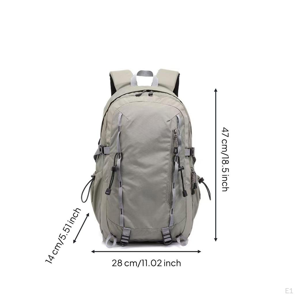 Hiking Backpack MultiCompartment Outdoor Padded Daypack for Journeyers, Commuters, Travel,