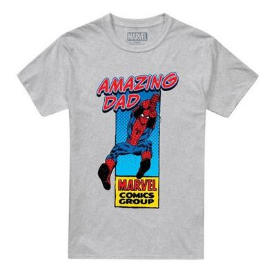 Men's Amazing Dad Spider-Man Corner Box Father's Day T-Shirt