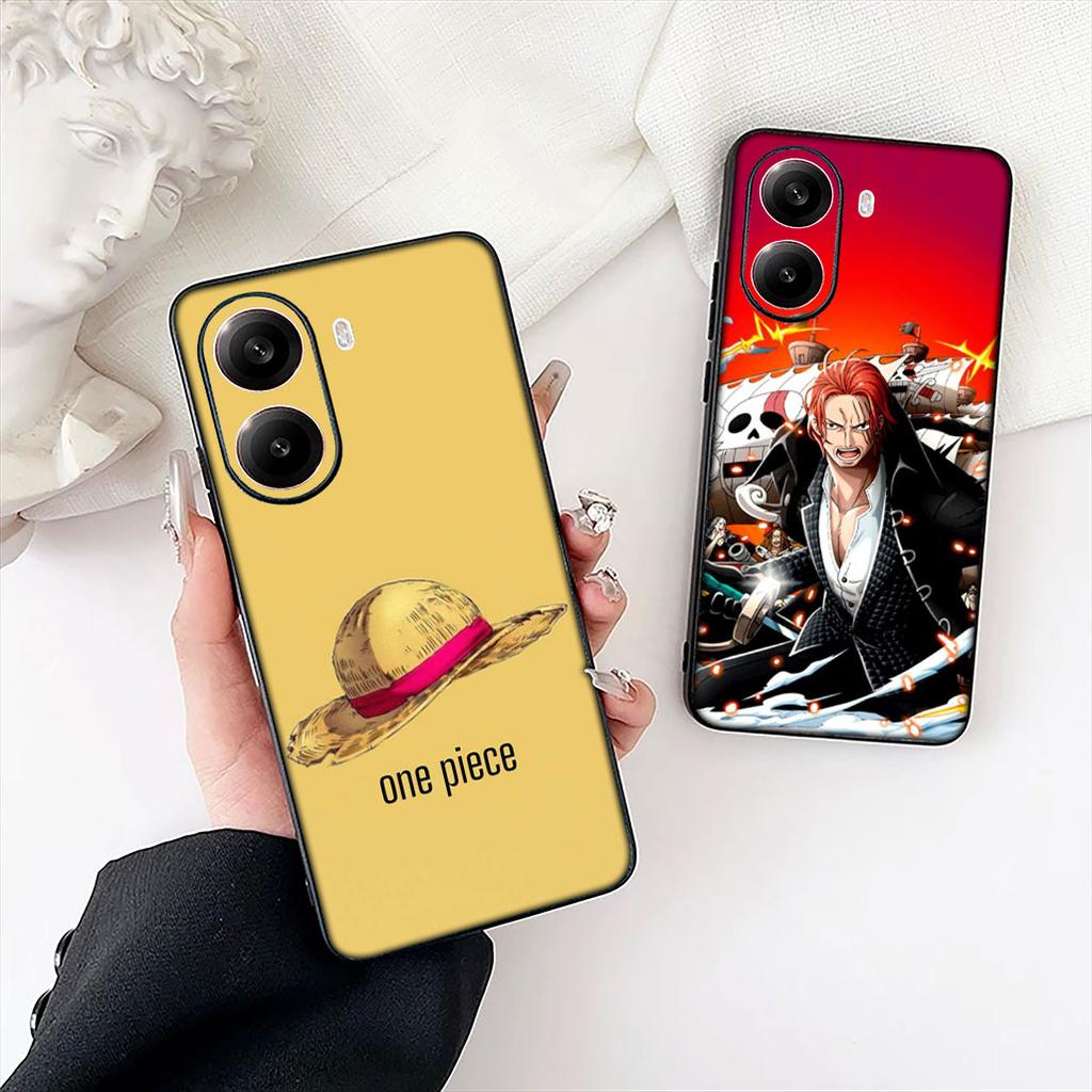 Red Hair Shanks One Luffy Pieces Cover for Motorola Moto G86 G14 G35 G34 G45 G55 G67 G75 G85 G24 G15 G54 G57 Power Phone Case