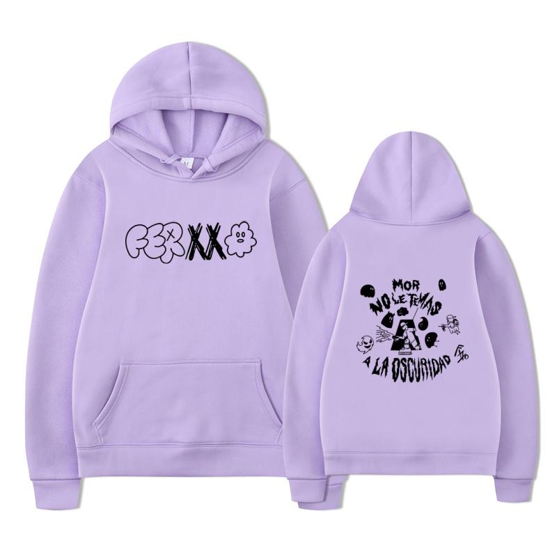 2025 New Feid Ferxxo Hip Hop Men's Pattern Printed Hoodie Retro Music Album Hoodie Ferxxo Hoodie Street Wear