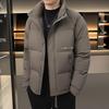 Men's Winter Casual Duck Down Stand-Up Collar Jacket