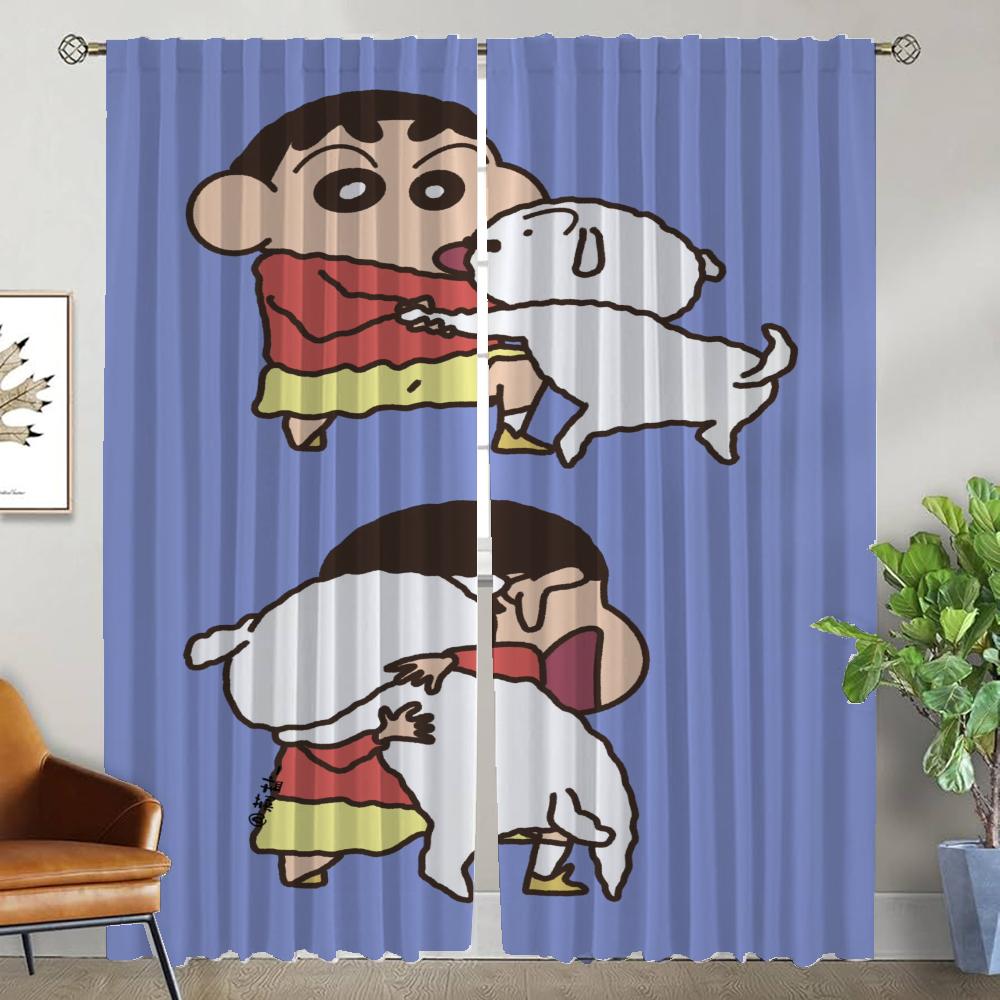 Kitchen Curtains for Camera Crayon Modern Living Room Curtains 2 Pieces Halloween Decoration Blackout Curtain Shades Partition