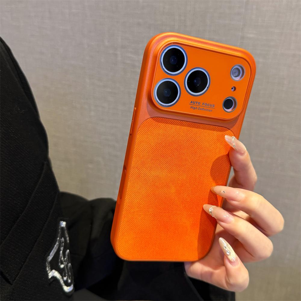 

Vintage Denim Jeans Washed Color Phone Case For iPhone 17 16 15 14 13 Pro Max Camera Protection Shockproof Matte Cover Funda iPhone 13