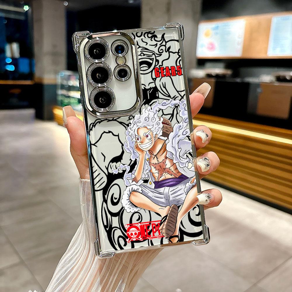 Sun God Nika GEAR 5 Luffy Cute Coque For Galaxy S26 Ultra Phone Case For Samsung S26 S25 S24 S23 S21 Ultra S20 FE S25 Plus Cover
