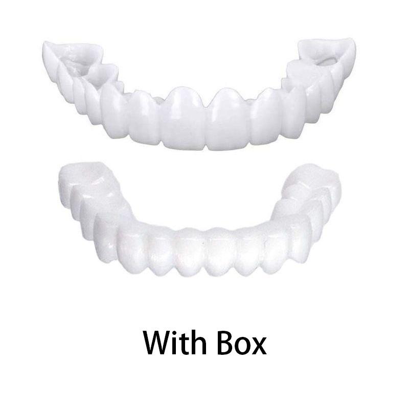 Lower Teeth Upper Dental Veneers Denture Tooth Cover Simulati Set
