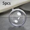 Christmas Clear Baubles Empty Ball Hanging Ornaments Sphere for Easter Outdoor DIY Craft