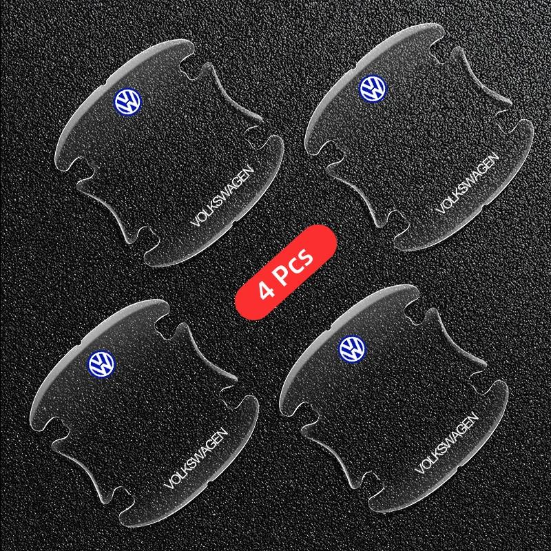 

For Volkswagen Car Door Handle Bowl Sticker Transparent Anti-scratch Protective Film For Volkswagen CC R-Line GTI T5 Golf T-ROC