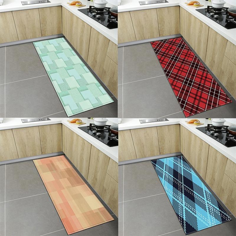 Geometric Print Home Kitchen Floor Mats Door Front Decoration Floor Mats