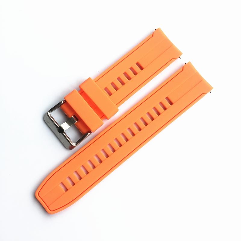 Soft Silicone Watchband 20mm 22mm Youth Color for Samsung Watch Rubber Quick Release Huawei GT2 Seiko Bracelet Band Strap