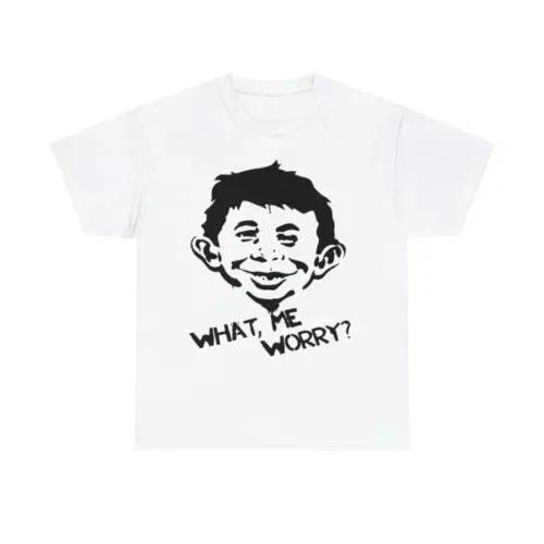 Verrückter Alfred E. Neuman Hemd, Alfred e neuman what me worry T-Shirt alle Größen....