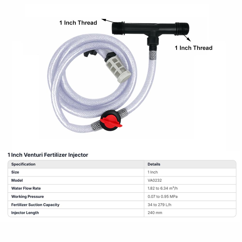 3/4 Inch Fertilizer Injector Outdoor Watering Systems