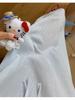 2026 Summer Blue Sleeveless Nightgown with Chest Pads - Women's Sweet Pure Desire Style