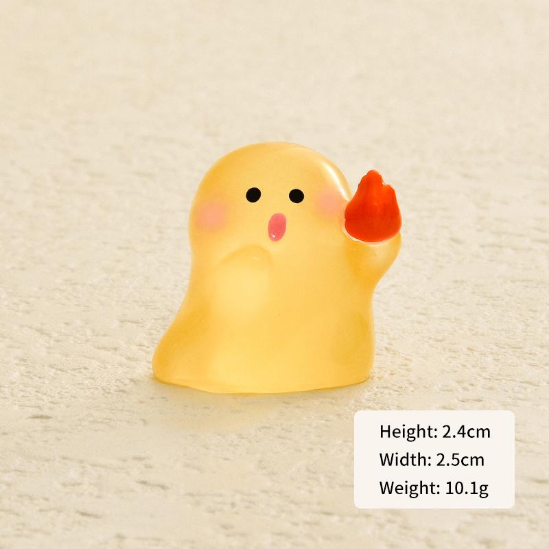 

Мини светящийся Хэллоуин Призрак Украшение Мультфильм Кукла Микро Пейзаж Кукольный Дом Модель Автомобиля Интерьер Домашнего Рабочего Стола Украшение A4