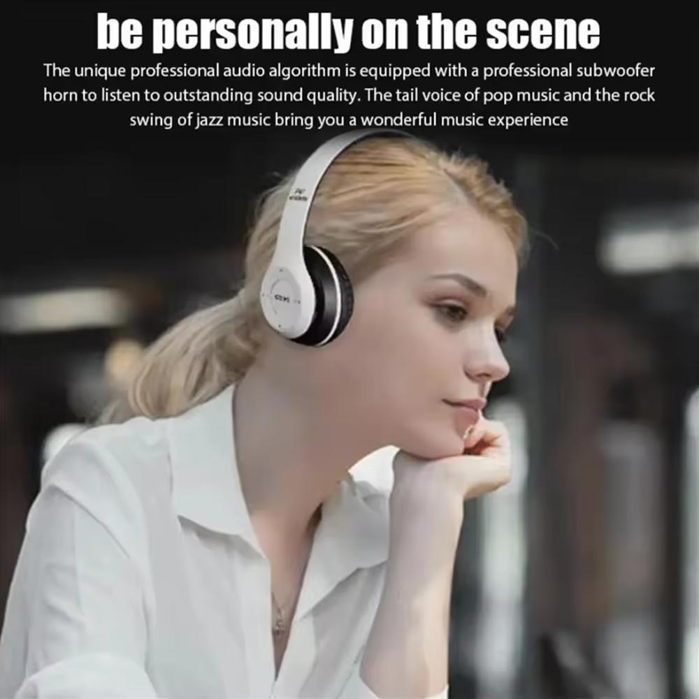 Xiaomi P47 Wireless Headphones Bluetooth 5.0 Earphones Foldable HIFI Stereo Bass for Music Gaming Kid Girl Earphone for Smartphone
