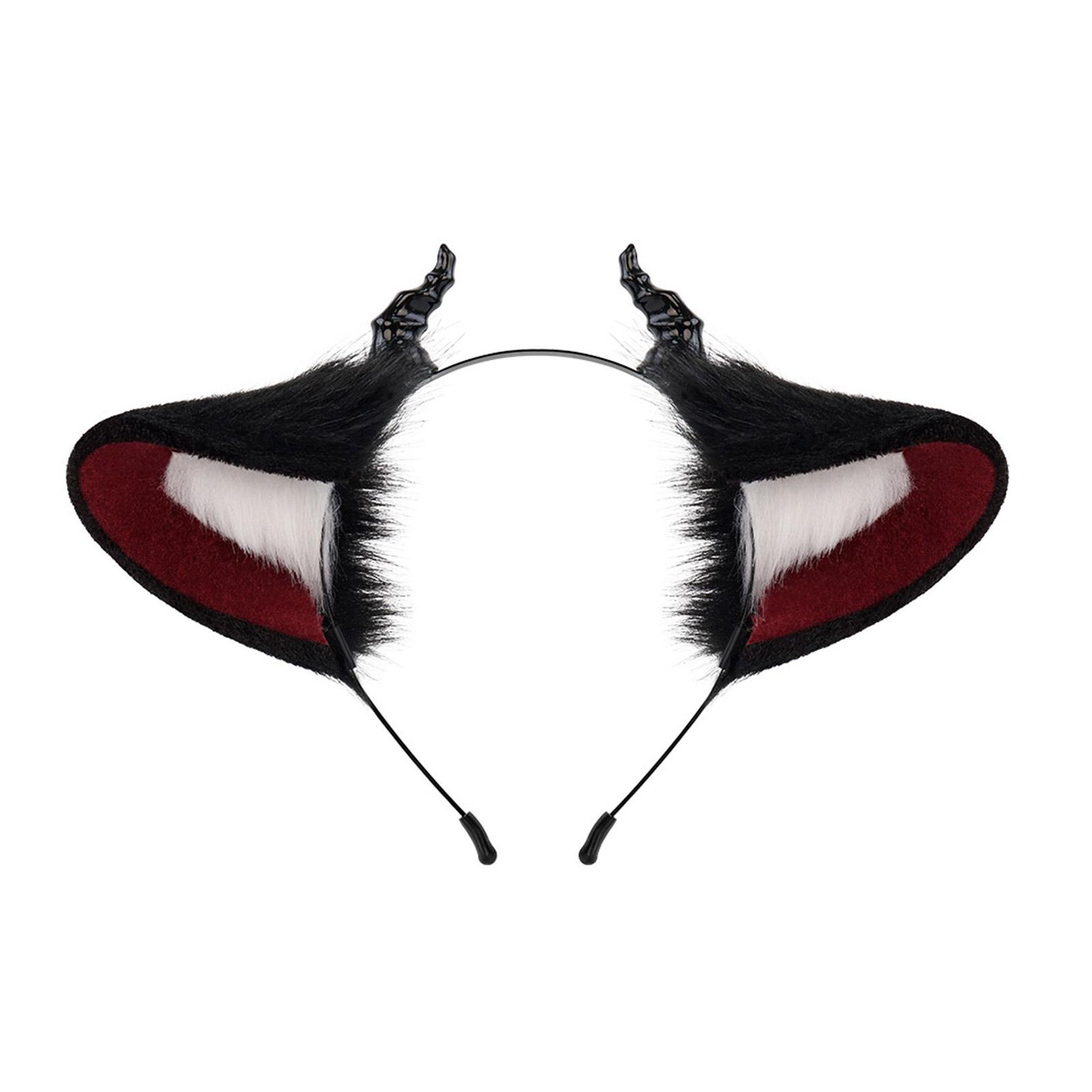 

Аниме-повязка на голову с ушами, реквизит для косплея, обруч для волос в виде зверя-дьявола, укладка волос в виде дьявола для карнавалов с животными-дьяволами
