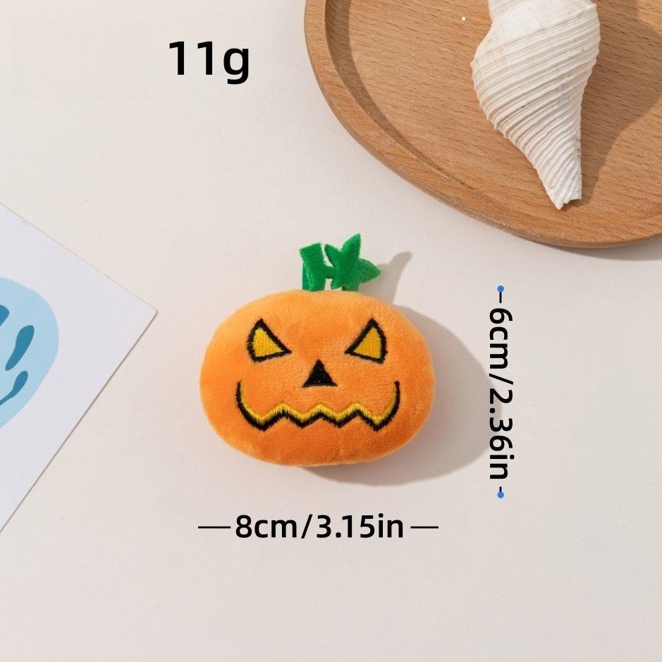 Großes Kürbis-Geister-Katzen-Spielzeug – BB-Quietscher & Knistergeräusche, Langlebiges Kau-Zahnspielzeug für Katzen | Halloween-Spaß, Großpackung