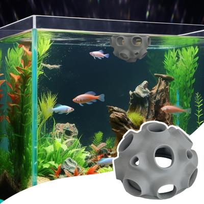 Floating Fish Shrimp Hiding Hole 3D Printed Small Fish Shrimp Habitat Shelter Hollow Cave Enrichment Aquarium Decoration Fish Tanks Accessories